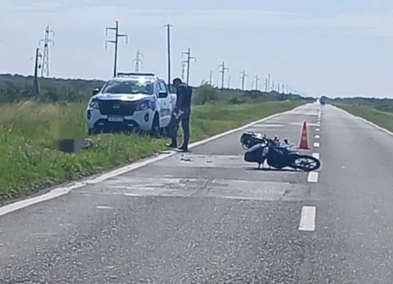 Motociclista fue partícipe en un siniestro vial en Presidencia de la Plaza