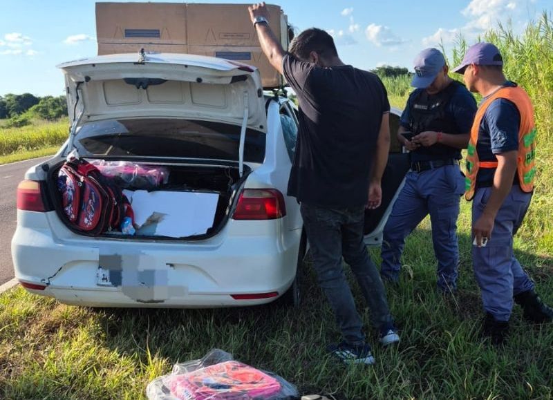 Secuestraron mercadería sin aval aduanero en un control vehicular en La Eduvigis
