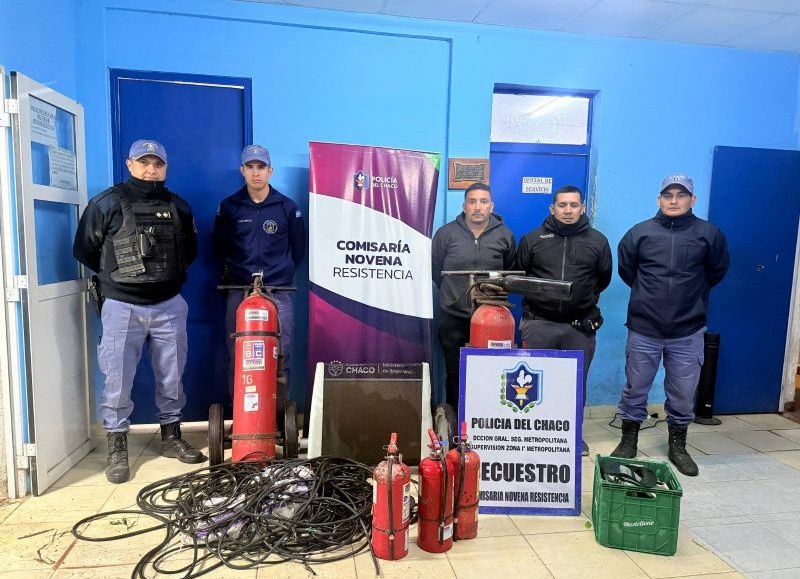 Sorprendieron a tres hombres robando un local abandonado en Resistencia