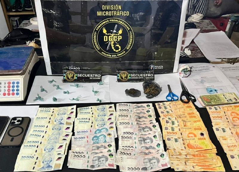 Desarticulan un nuevo búnker narco en Resistencia y detienen a un joven por venta de drogas