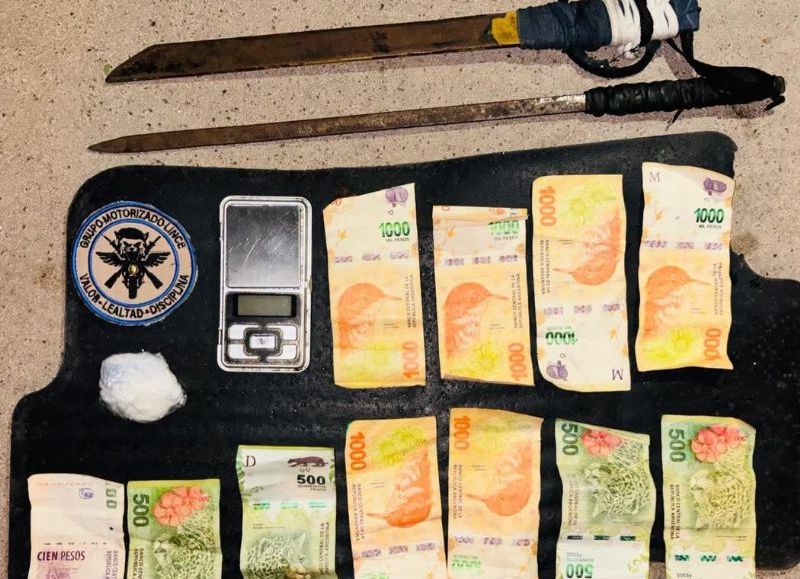 Operativo “lince” en Resistencia: los detuvieron con cocaína y un arma punzante
