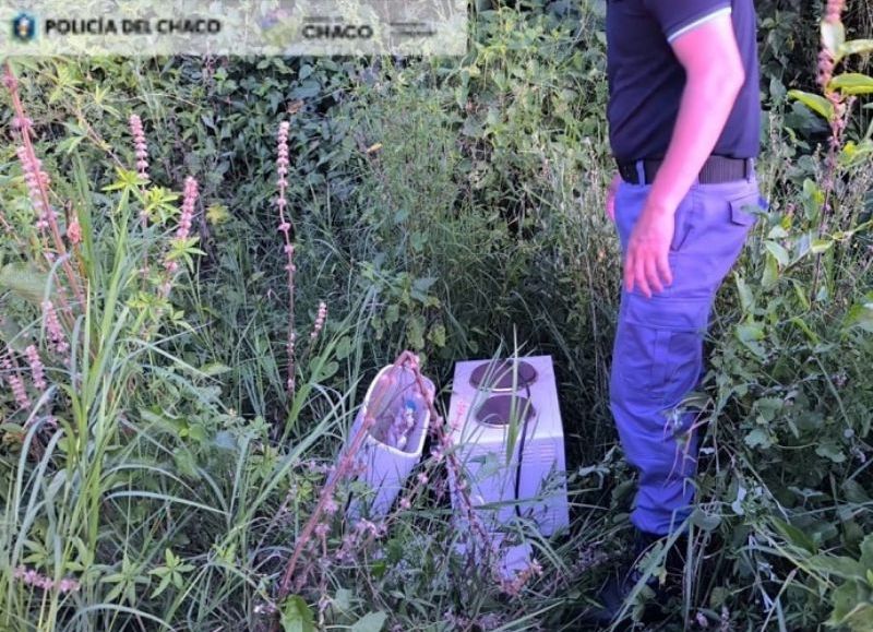 Recuperaron elementos robados escondidos en un baldío de Resistencia