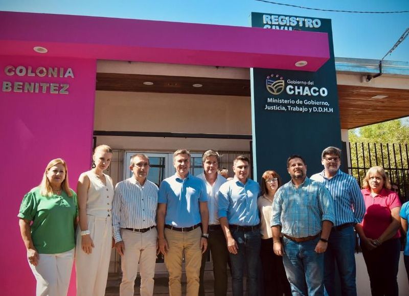 El Gobierno provincial  habilitó la remodelación y ampliación del Registro Civil en Colonia Benítez
