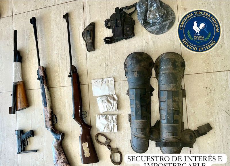 Secuestraron armas, municiones y elementos tácticos en Fontana