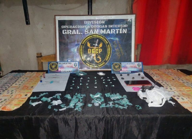 Detuvieron a una mujer e incautaron drogas y dinero en General San Martín