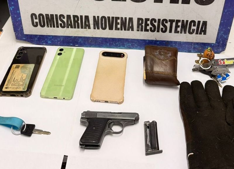 Persecución en Resistencia: demoraron a tres jóvenes y secuestraron un arma de fuego