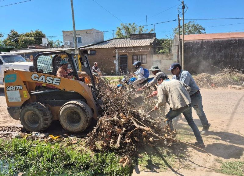 El municipio de Barranqueras avanza con la intervención para el cuidado de espacios públicos