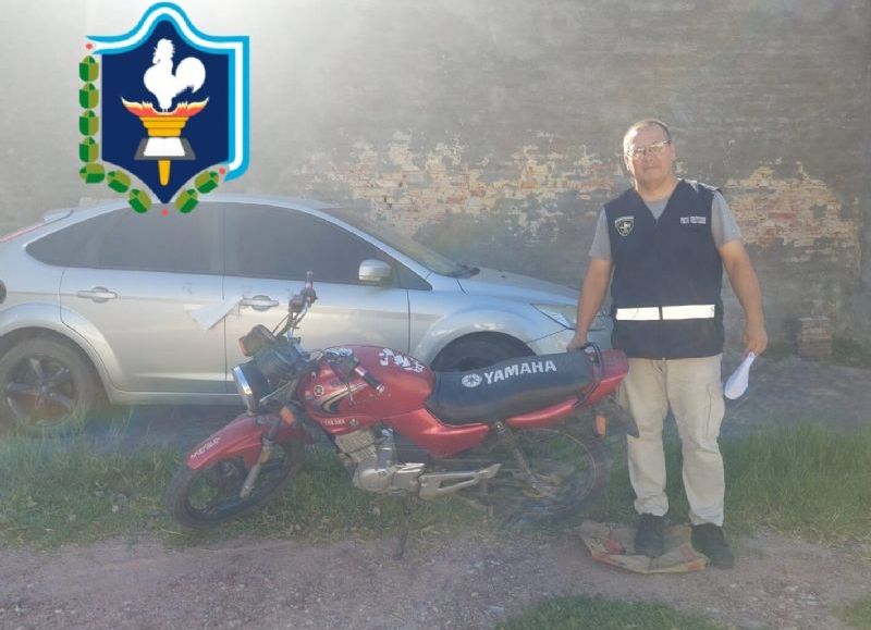 Secuestraron una moto luego de verificarla en Machagai