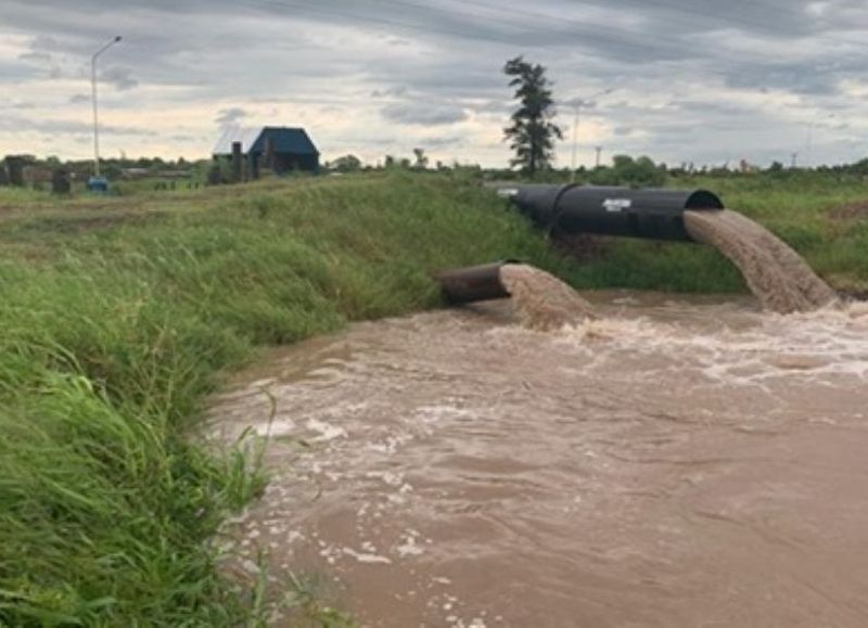 Los barrios quedaron anegados en S enz Pe a con 180 mil metros