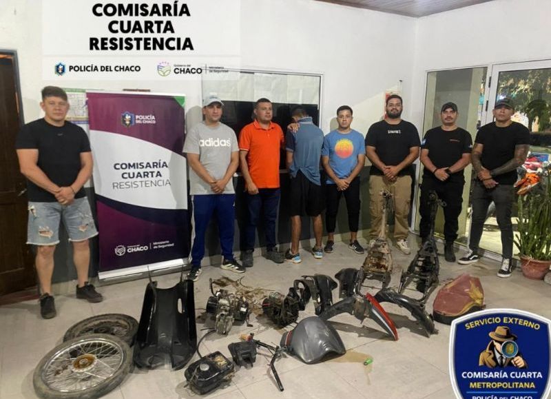 Recuperaron motopartes con pedido de secuestro en una vivienda abandonada en Resistencia