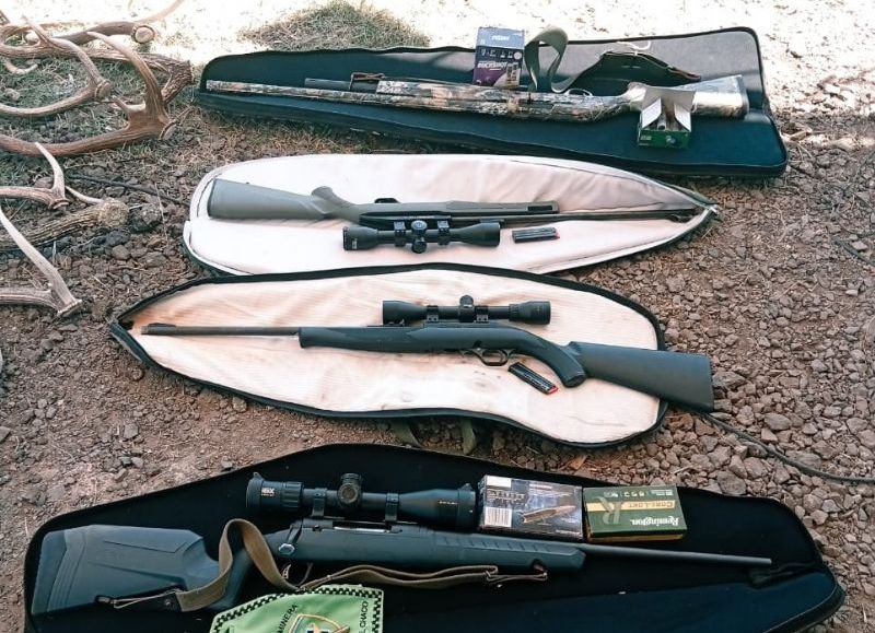 Interceptaron a cazadores formoseños en la Ruta 11 con armas y carne faenada