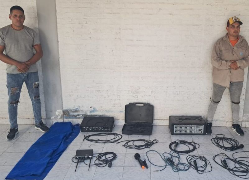 Recuperaron equipos de sonido robados de una iglesia en Resistencia